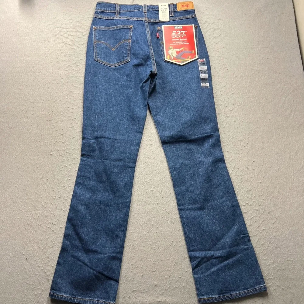 Levis 537 Western Bootcut Jeans Mens 31x34 Medium Wash Stretch Denim NWT 2364